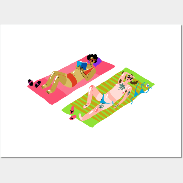 Swimming pool party Wall Art by ezrawsmith